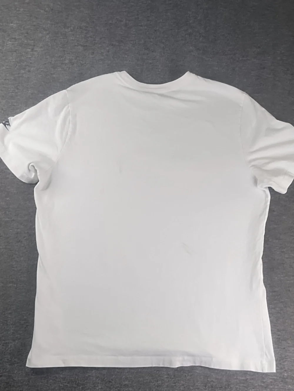 Nike White Short Sleeve Tee with Multicolor Swoosh